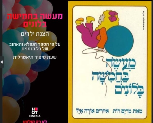 שעת סיפור תיאטרלית – מעשה בחמישה בלונים