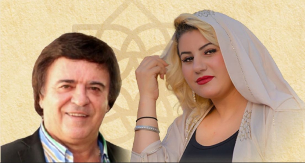 תמונה משותפת של אמיל זריהן ודלאל ברנוסי עם כיסוי על ראשה